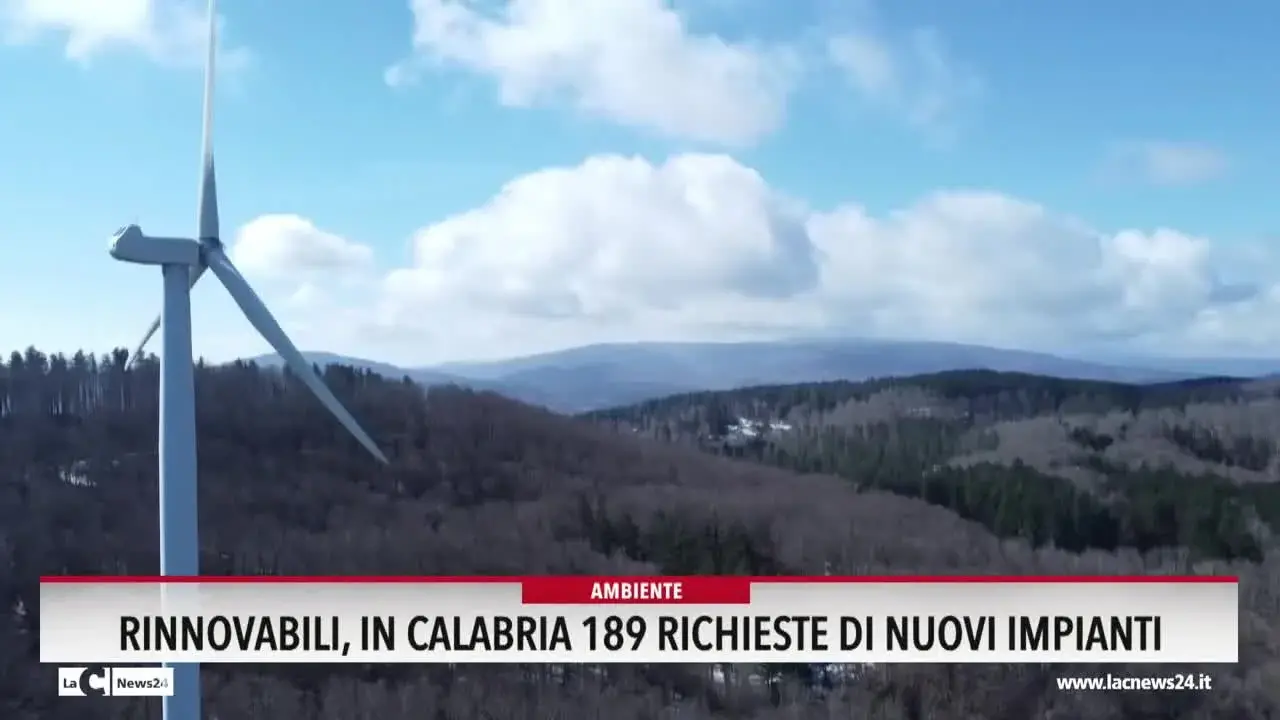 Rinnovabili, in Calabria 189 richieste di nuovi impianti