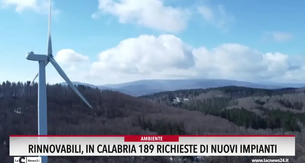 Rinnovabili, in Calabria 189 richieste di nuovi impianti