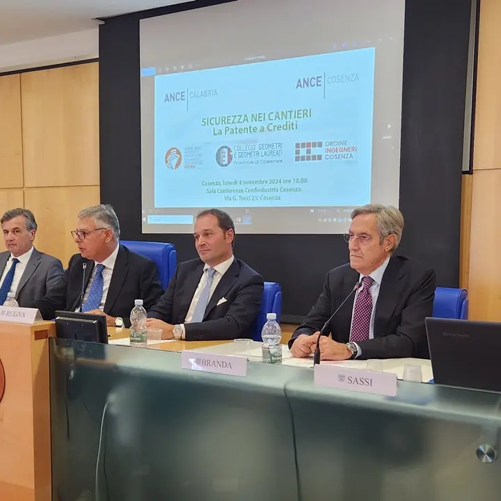 Patente a punti e sicurezza nei cantieri, a Cosenza il confronto promosso da Ance