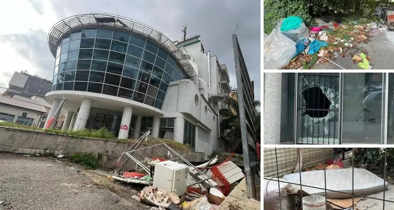 Cosenza, l’Hotel Centrale trasformato in una discarica a cielo aperto tra incuria e abbandono\n