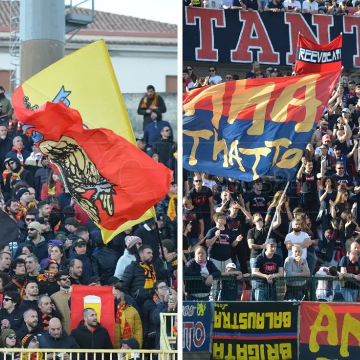 Cosenza-Catanzaro tifosi da record, calabresi prime 50 d'Italia