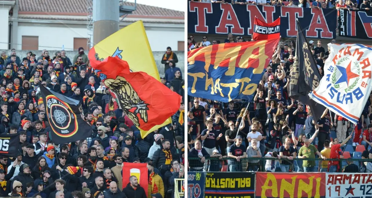 Cosenza-Catanzaro tifosi da record, calabresi prime 50 d'Italia