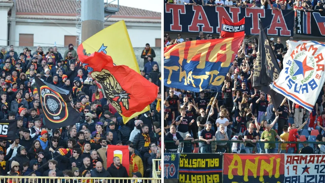 Cosenza-Catanzaro tifosi da record, calabresi prime 50 d'Italia