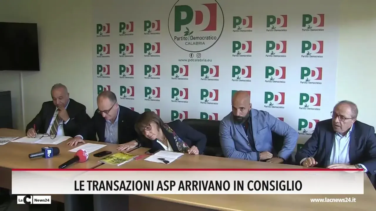 Le transazioni Asp arrivano in Consiglio regionale