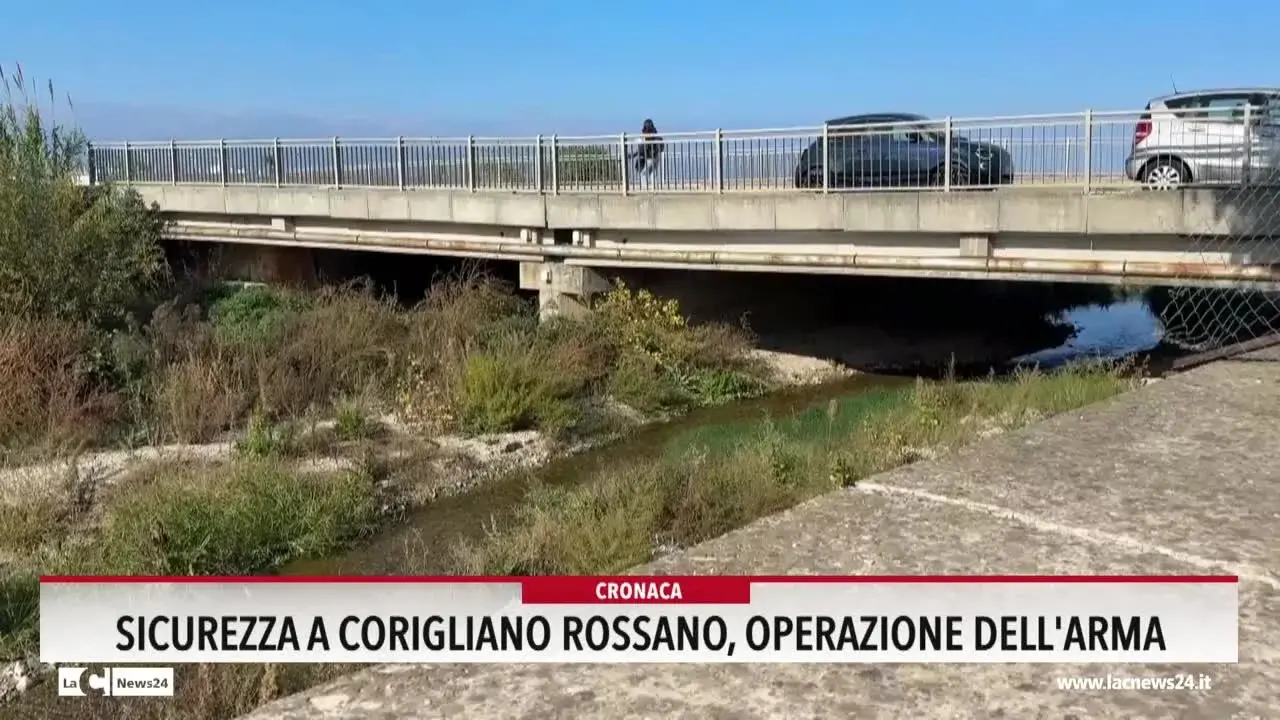 Sicurezza a Corigliano Rossano, operazione dell'arma