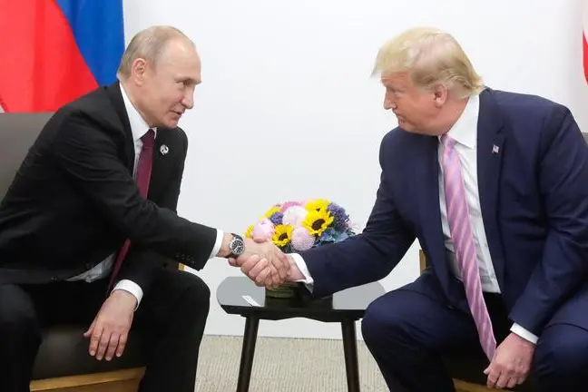 Putin e Trump - foto archivio ansa