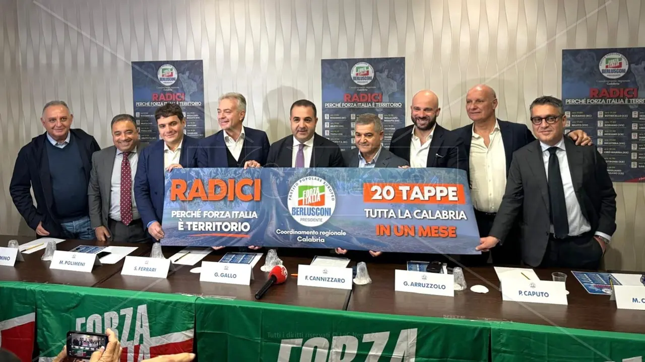 Radici, Forza Italia presenta l’iniziativa itinerante per dar voce ai territori: venti le tappe in tutta la Calabria