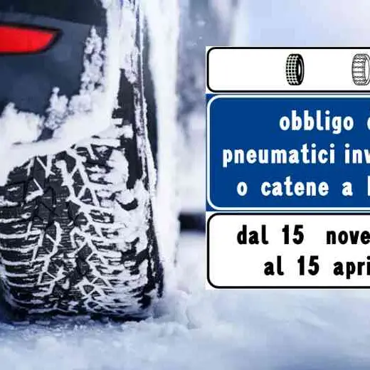 Dal 15 novembre obbligo di catene a bordo o pneumatici invernali sulle strade calabresi: ecco quali\n