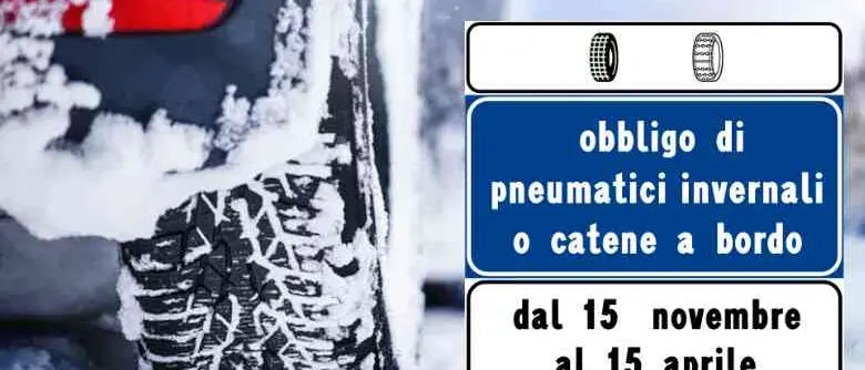 Dal 15 novembre obbligo di catene a bordo o pneumatici invernali sulle strade calabresi: ecco quali\n