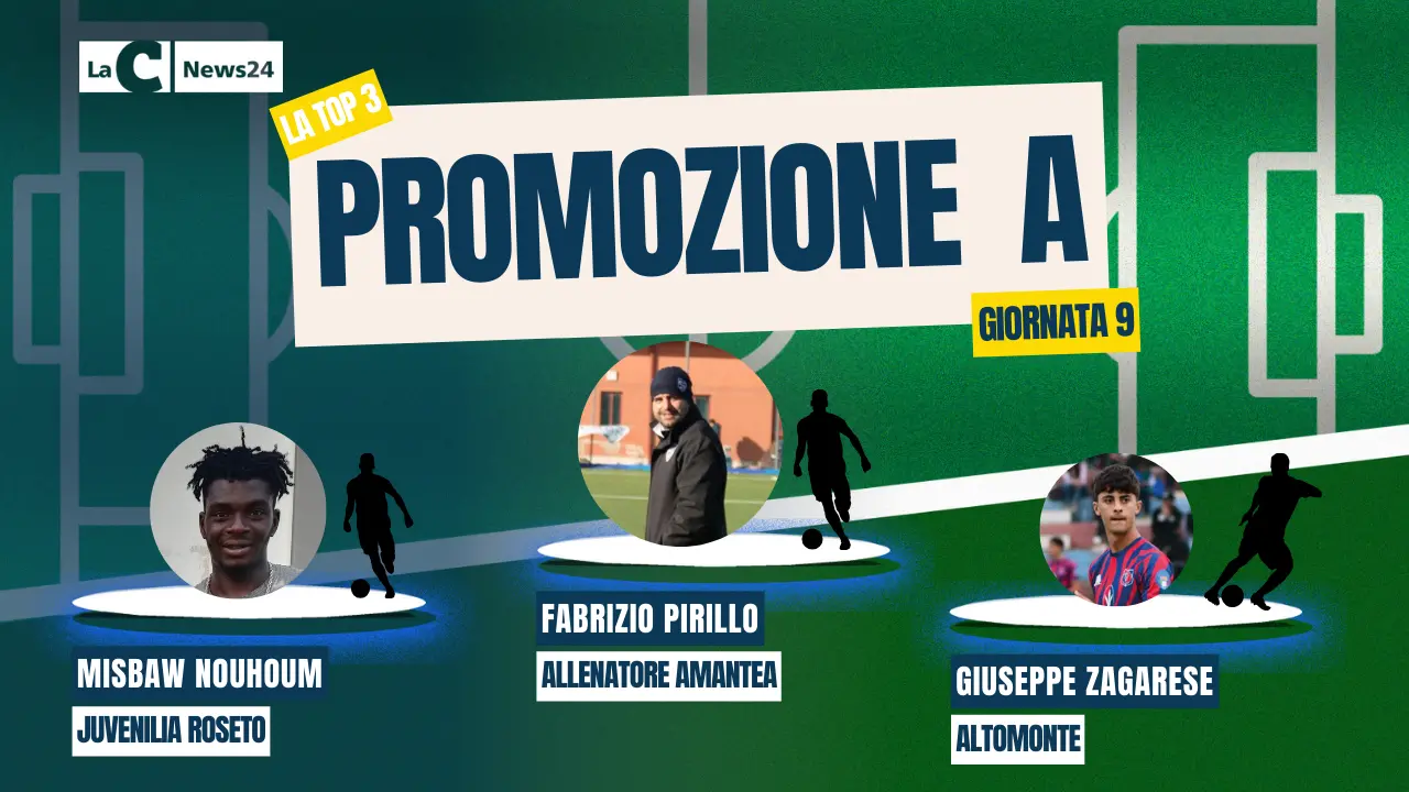 Promozione A, esordio positivo per Pirillo sulla panchina dell’Amantea.\u00A0Nouhoum far della Juvenilia,\u00A0il baby Zagarese fa felice l’Altomonte\n