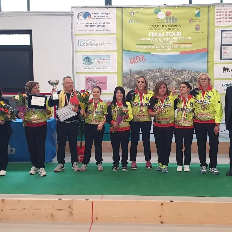 Le donne della Bocciofila Catanzarese sul tetto d’Italia: decisiva per la vittoria una 13enne\n