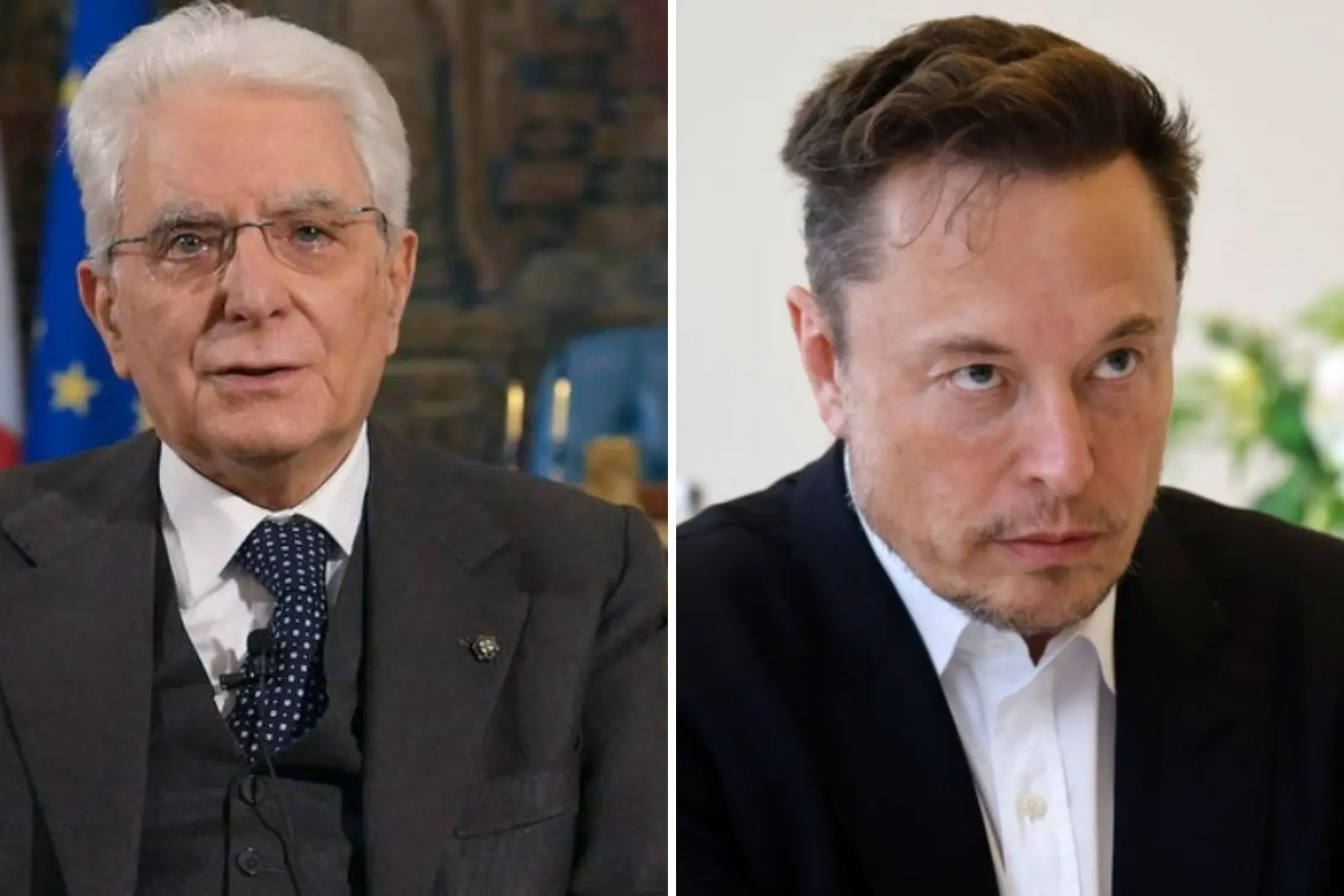 Sergio Mattarella e Elon Musk