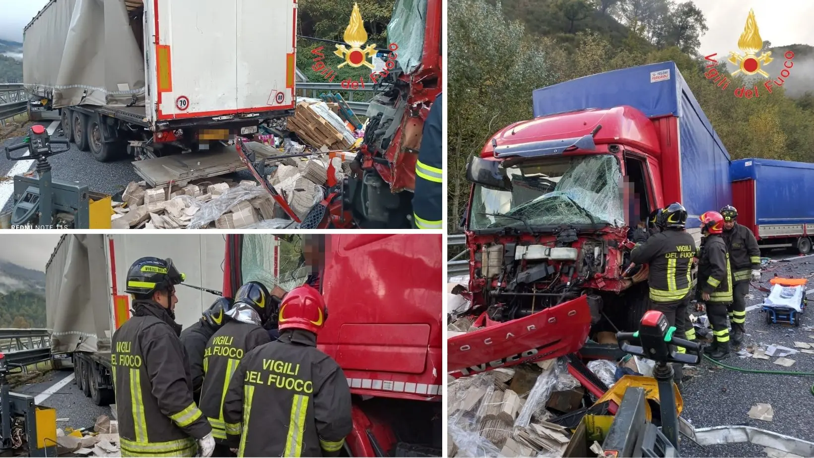 Incidente sull’autostrada nel Cosentino, tre\u00A0feriti nello scontro tra tre mezzi pesanti: code e rallentamenti\n