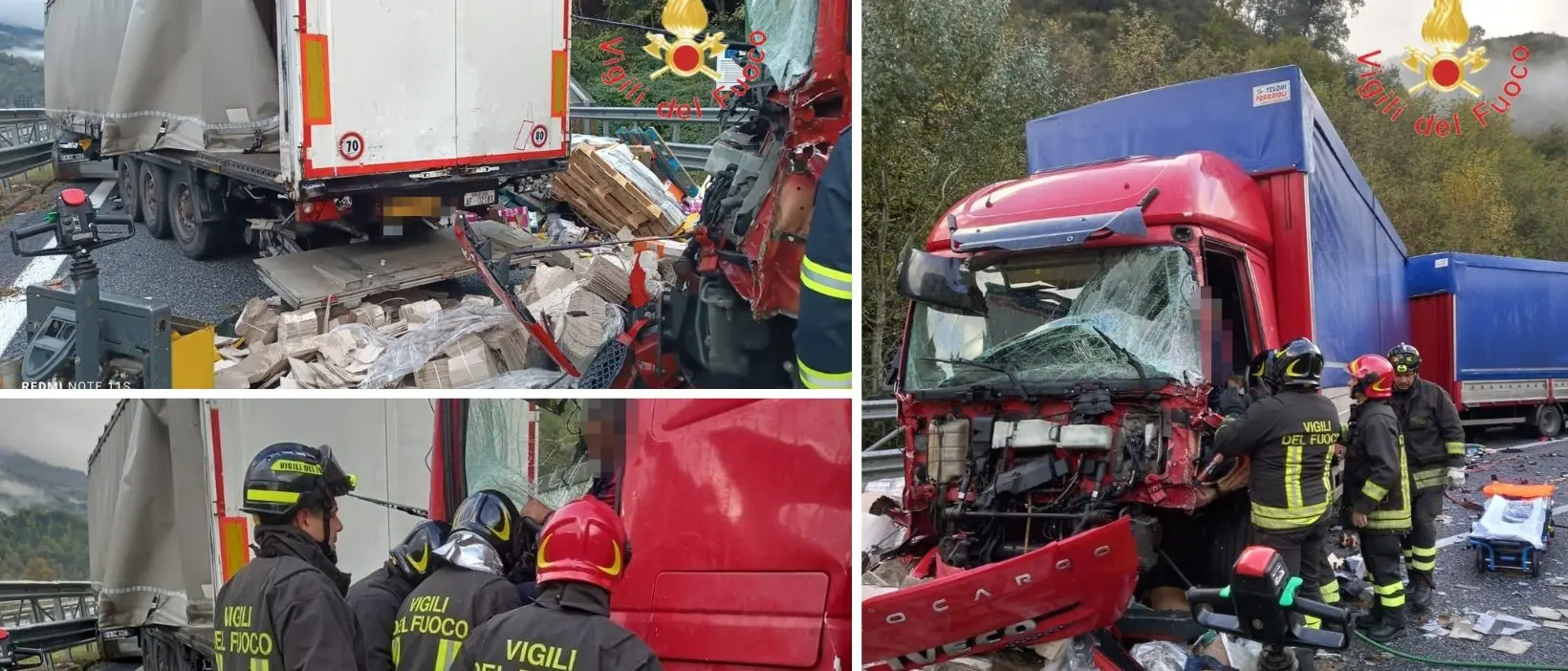 Incidente sull’autostrada nel Cosentino, tre\u00A0feriti nello scontro tra tre mezzi pesanti: code e rallentamenti\n