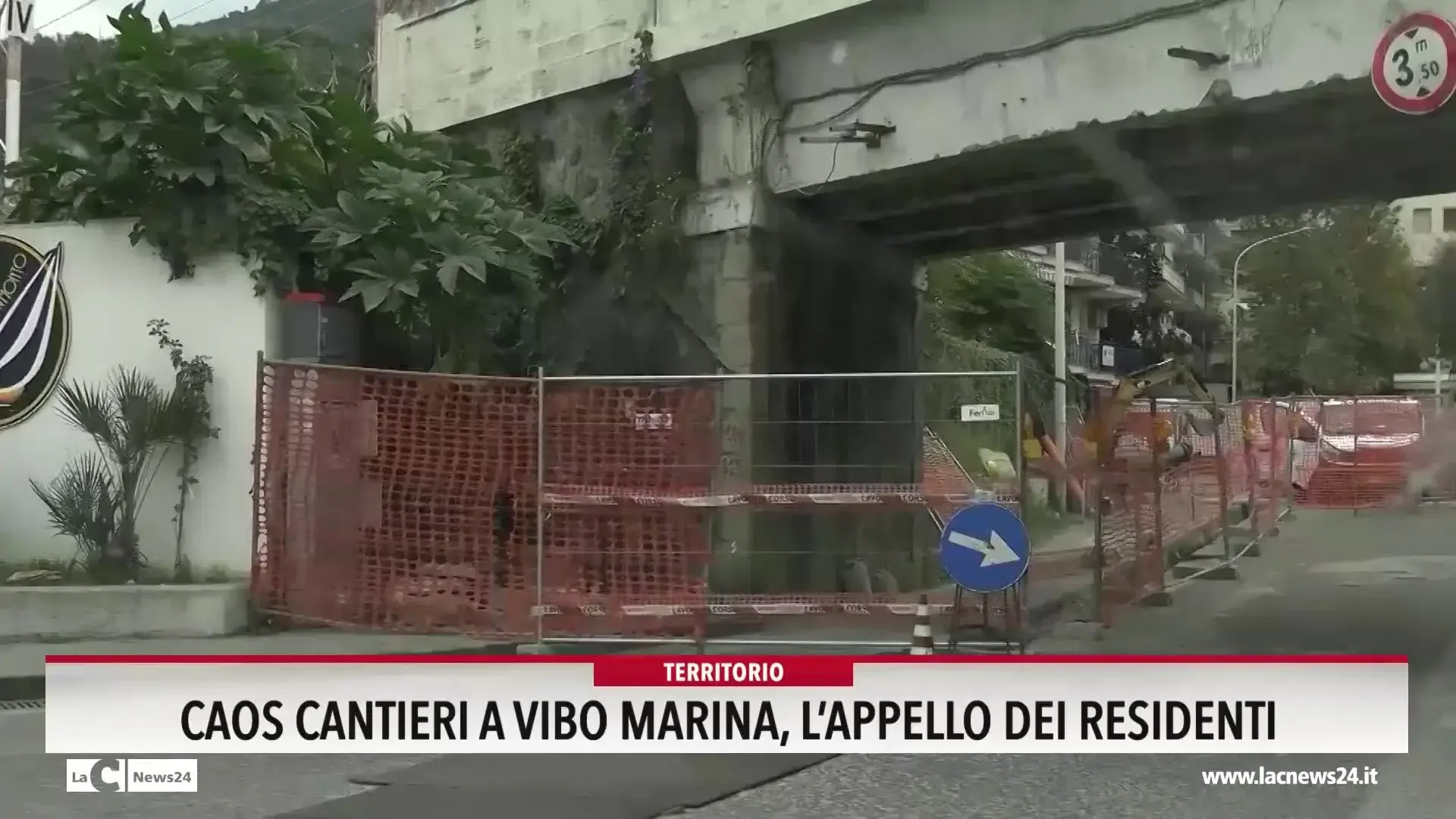 Caos cantieri a Vibo Marina, l'appello dei residenti