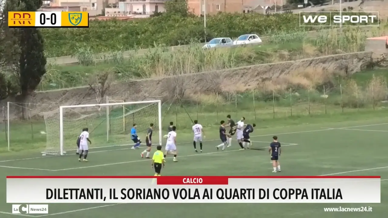 Dilettanti, il Soriano vola ai quarti di Coppa Italia