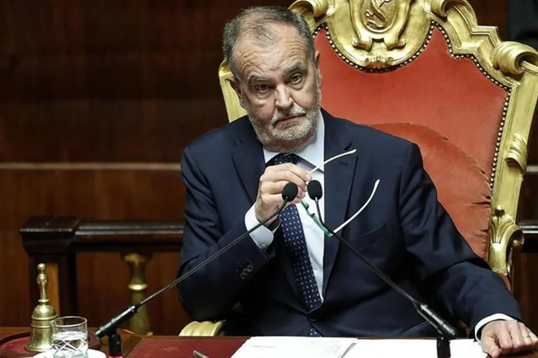 Il ministro Calderoli, foto ansa