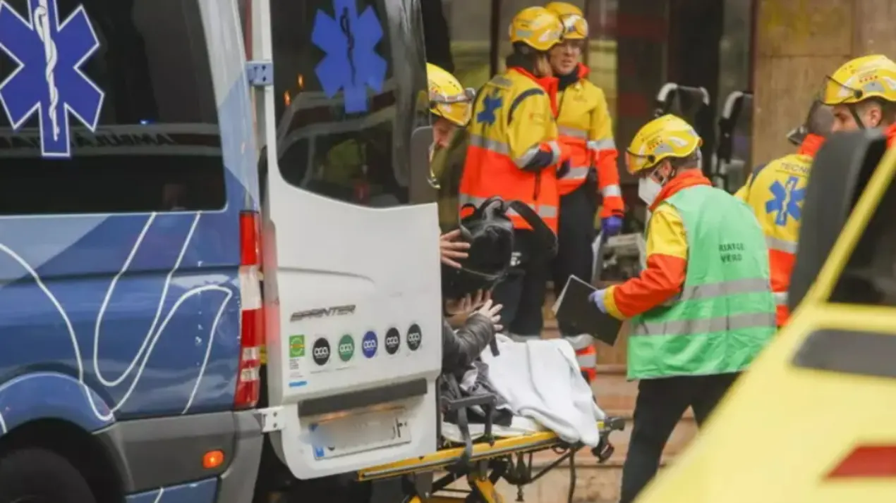 Incendio in una rsa in Spagna, foto ansa