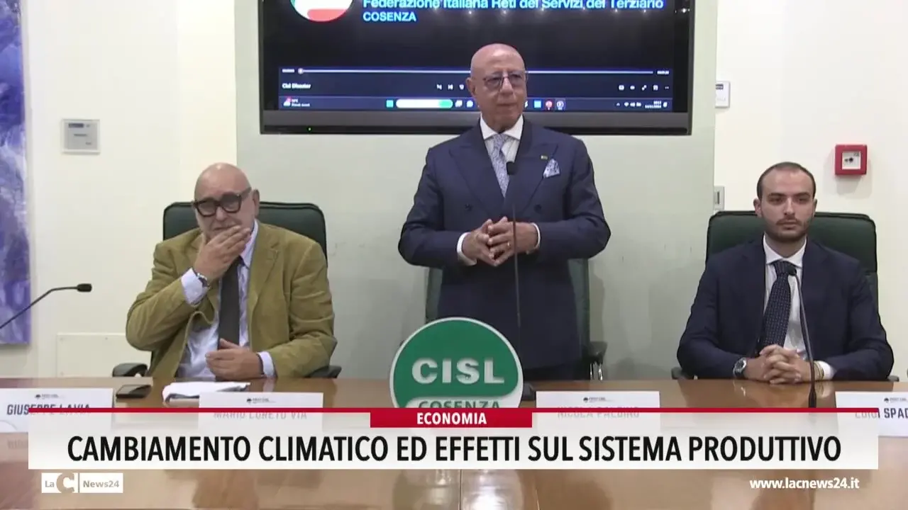 Cambiamento climatico ed effetti sul sistema produttivo