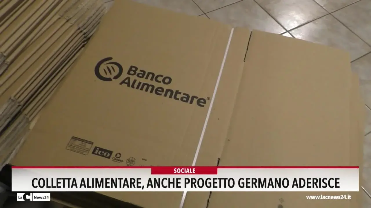 Colletta alimentare, anche progetto Germano aderisce