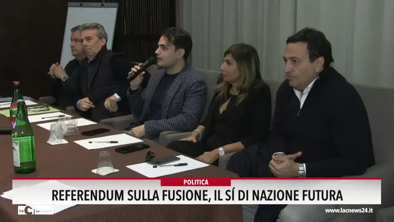 Referendum sulla fusione, il si di Nazione futura