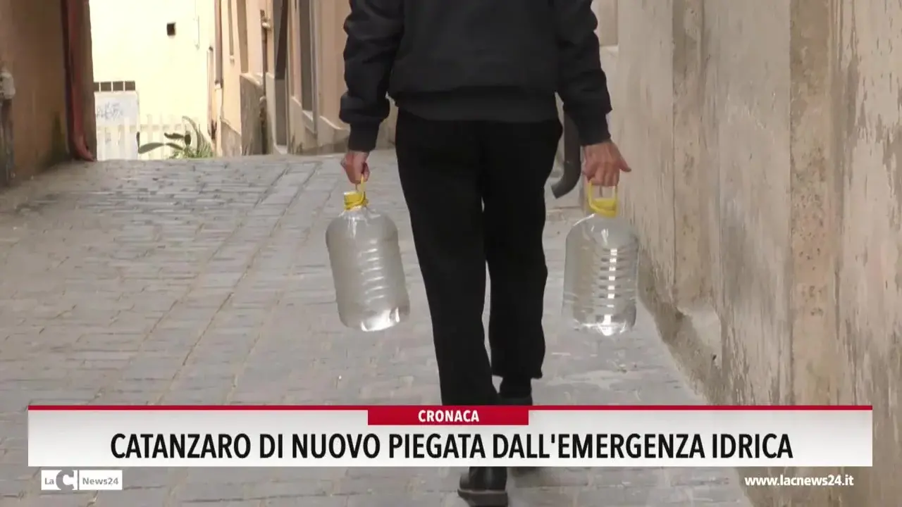 Catanzaro di nuovo piegata dall'emergenza idrica