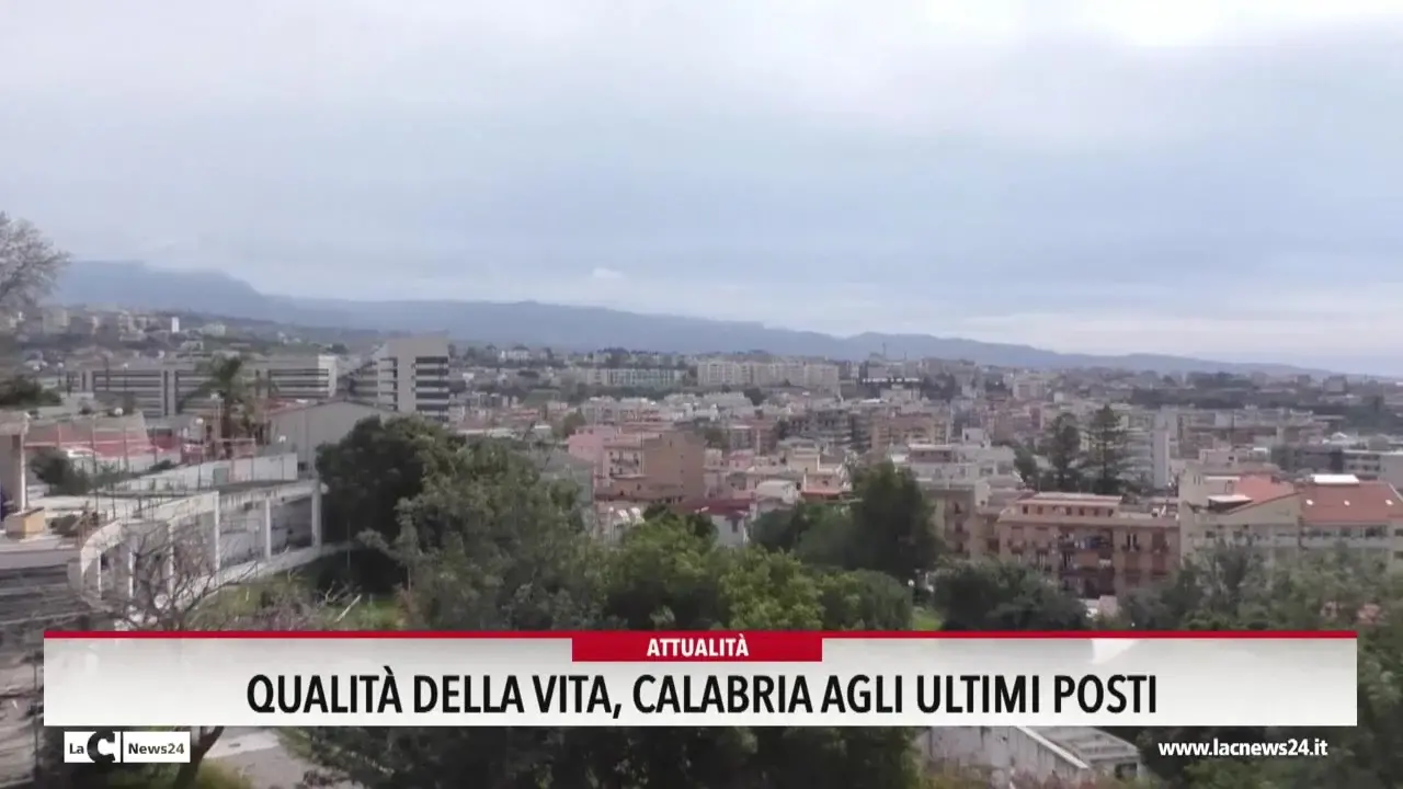 Calabria bocciata per qualità della vita