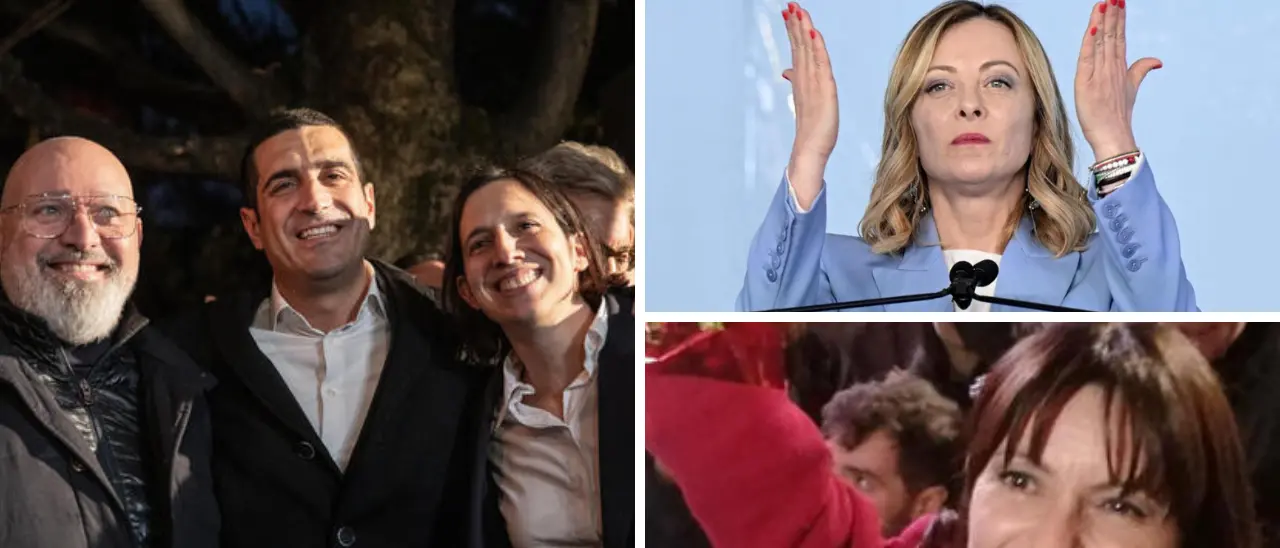 Il centrosinistra vince in Emilia e Umbria. Il centrodestra abbozza e il campo largo si esalta: «Strepitoso». Le reazioni\n