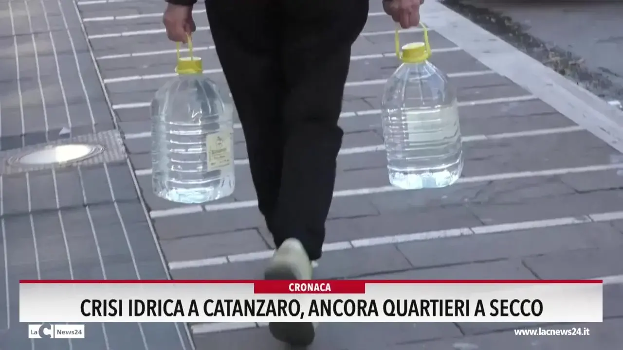 Crisi idrica Catanzaro, ancora quartieri a secco