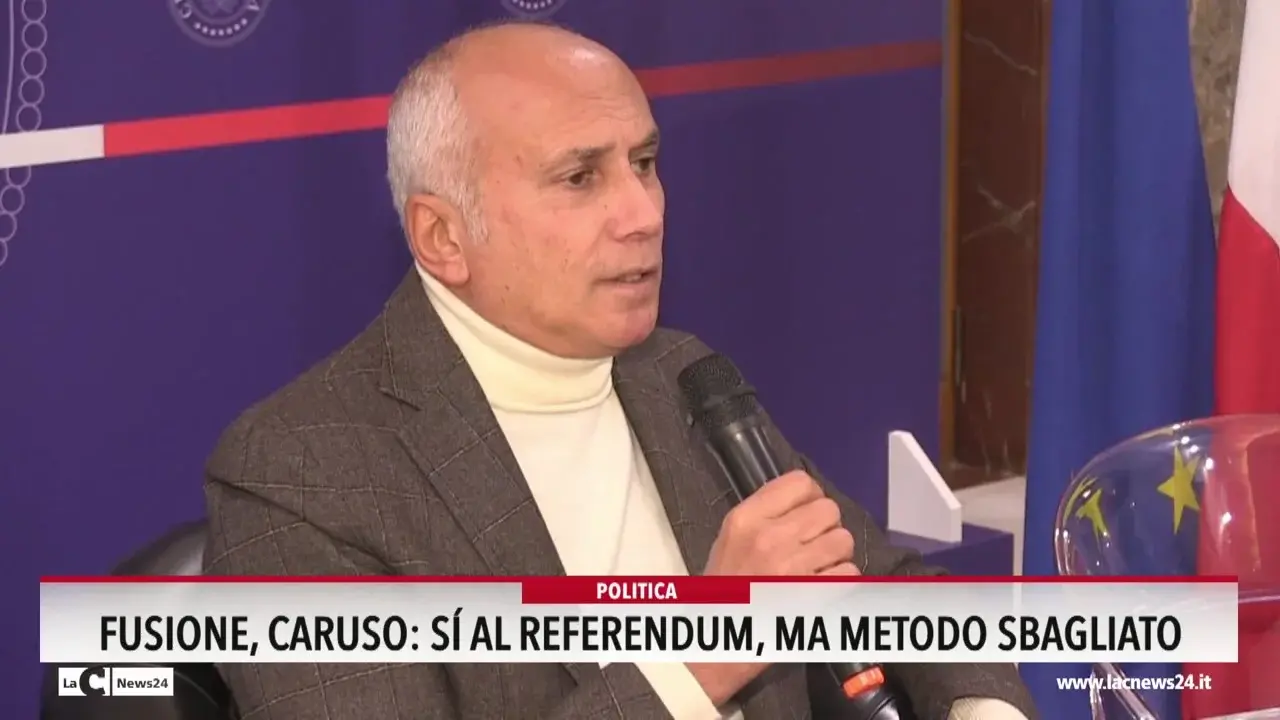 Fusione Cosenza, Caruso: «Sì al referendum ma metodo sbagliato»