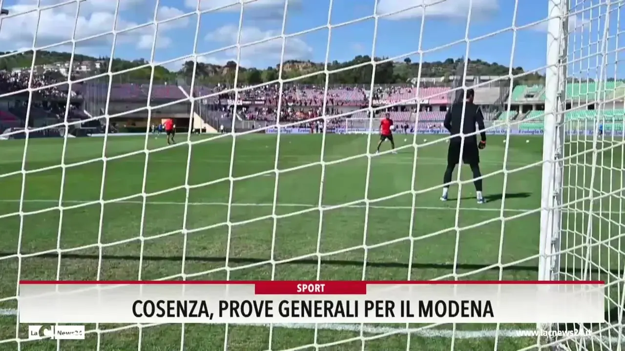 Cosenza, prove generali per il Modena