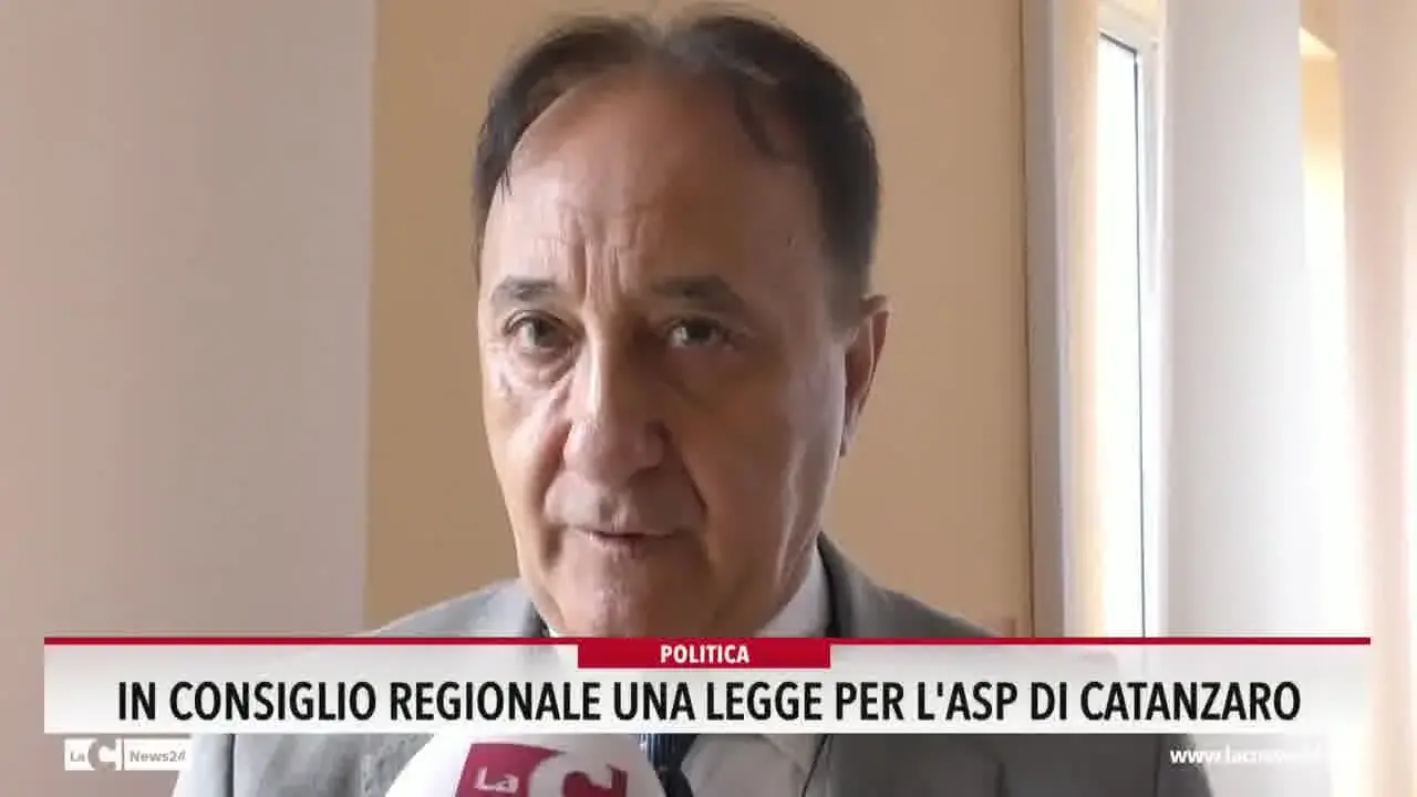 In Consiglio regionale una legge per l'Asp di Catanzaro