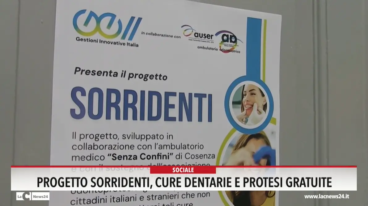 Progetto Sorridenti cure dentarie e protesi gratuite