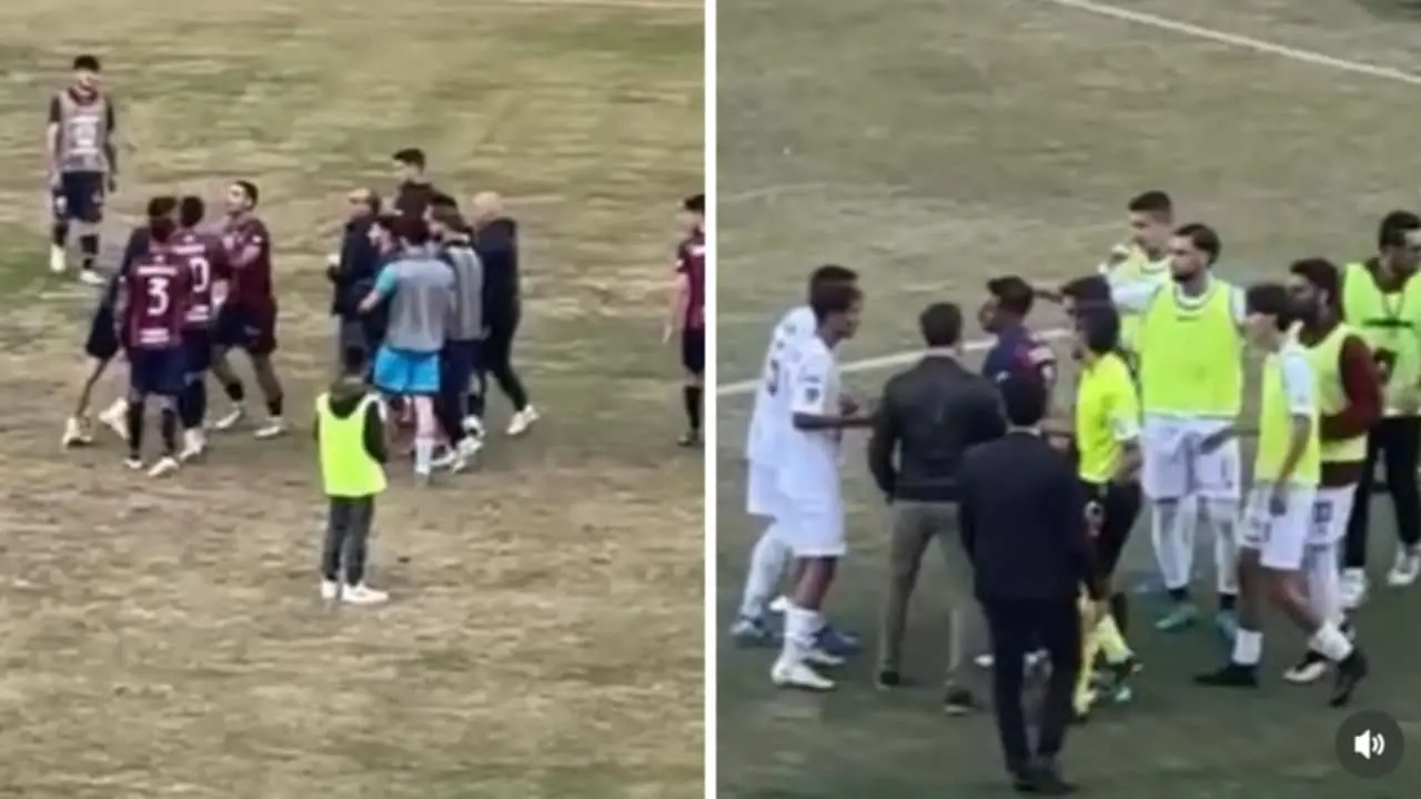 I concitati momenti finali di Acireale-Vibonese