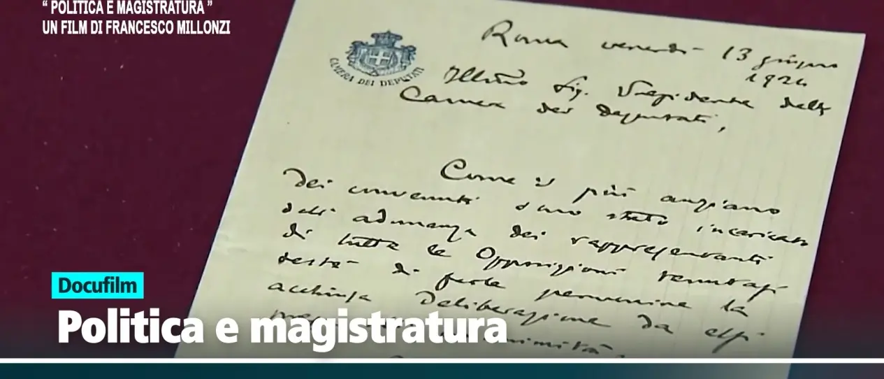 Politica e magistratura, il docufilm di Francesco Millonzi approda in esclusiva su LaC Tv\n