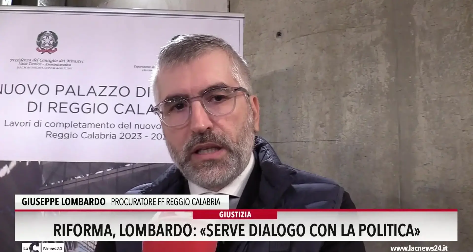 Riforma della giustizia, Lombardo: «Serve dialogo con la politica»