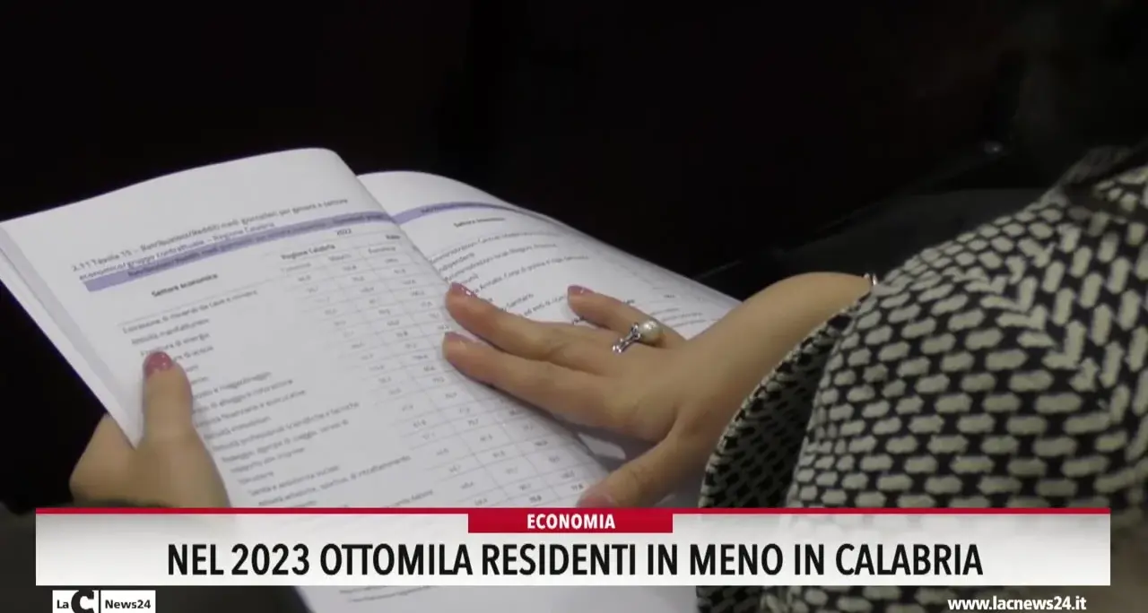 Nel 2023 ottomila residenti in meno in Calabria