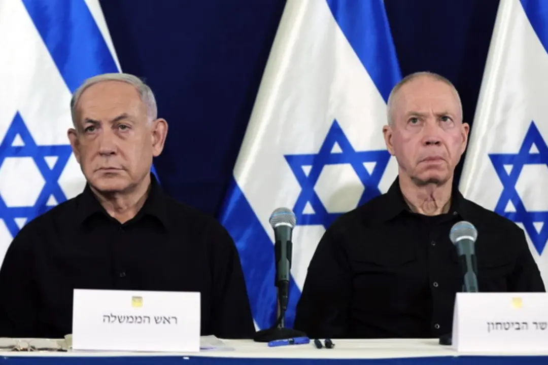 Il primo ministro Netanyahu e l\\'ex ministro della Difesa Gallant