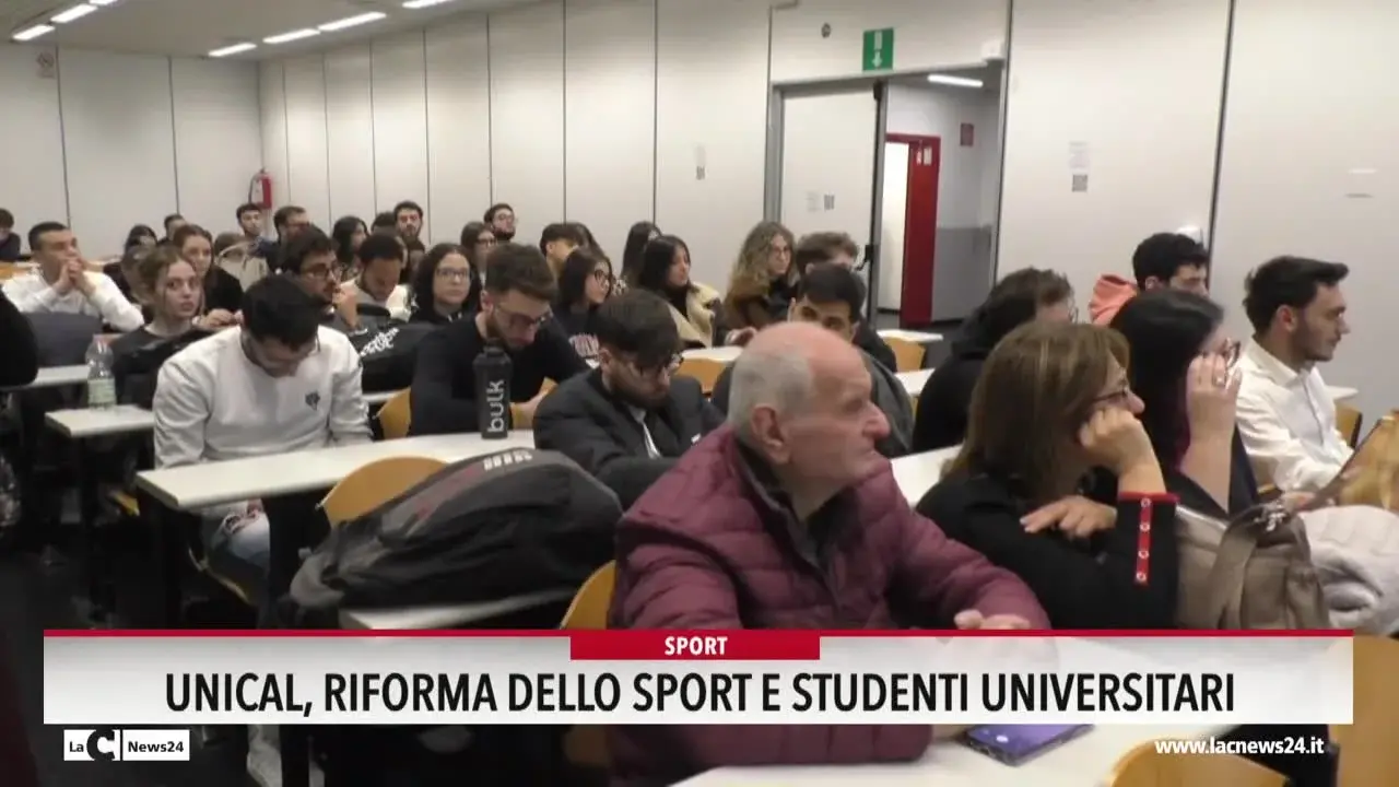 Unical, riforma dello sport e studenti universitari