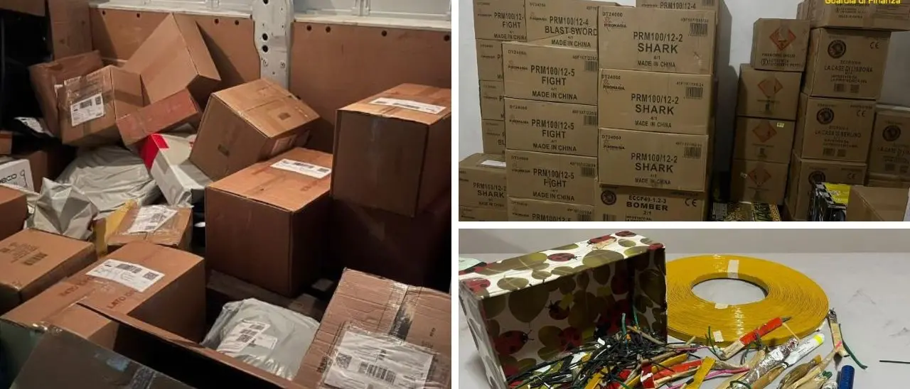 Corigliano Rossano, sequestrate 4 tonnellate di fuochi d’artificio illegali: c’è anche un arresto