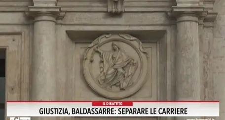 Giustizia, Baldassarre: «Separare le carriere»