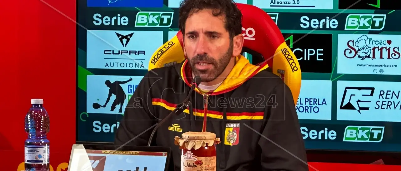 Catanzaro-Mantova 2-2, Caserta: «Tanta rabbia per non aver vinto, ma la prestazione è stata buona»\n