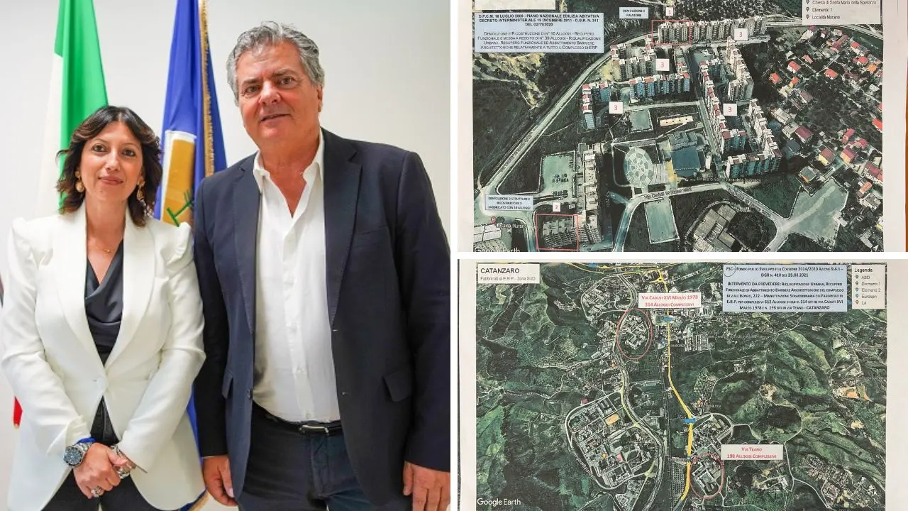 Il presidente del Consiglio regionale Filippo Mancuso e la commissaria dell\\'Aterp Grazia Maria Carmela Iannini