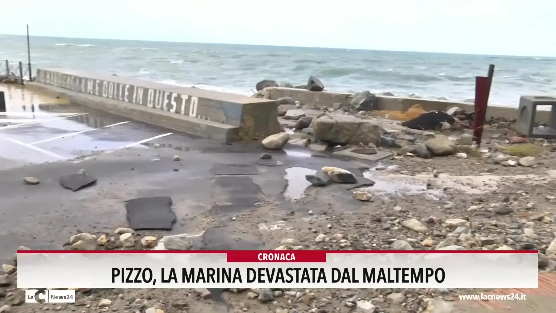 Pizzo, la marina devastata dal maltempo