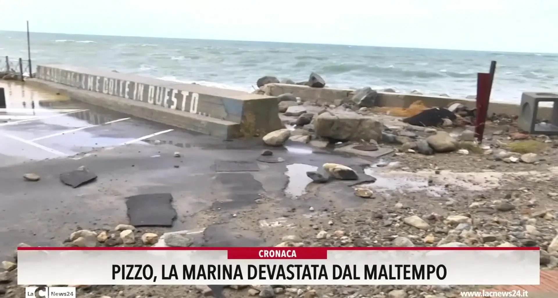 Pizzo, la marina devastata dal maltempo