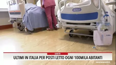 Sanità, ultimi in Italia per ricoveri ogni 100mila abitanti