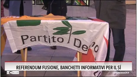 Referendum fusione a Cosenza, banchetti informativi per il Sì