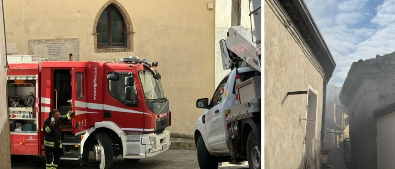Violento incendio a Scala Coeli, un rogo distrugge un ex asilo e minaccia abitazioni: salvato anziano\n