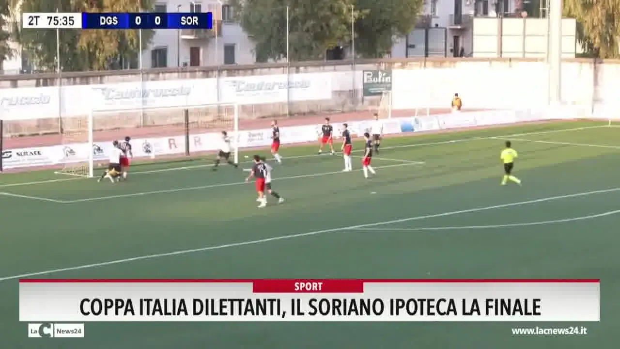 Coppa italia dilettanti il Soriano ipoteca la finale