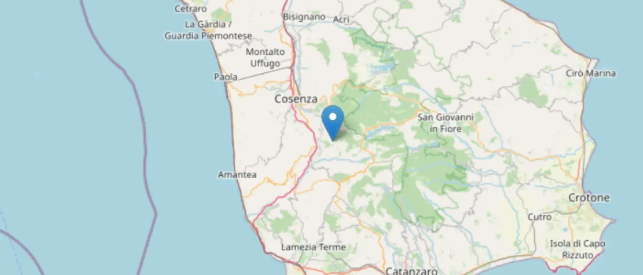 Terremoto\u00A0in Calabria, forte scossa di\u00A0magnitudo 4.2 con epicentro nel Cosentino